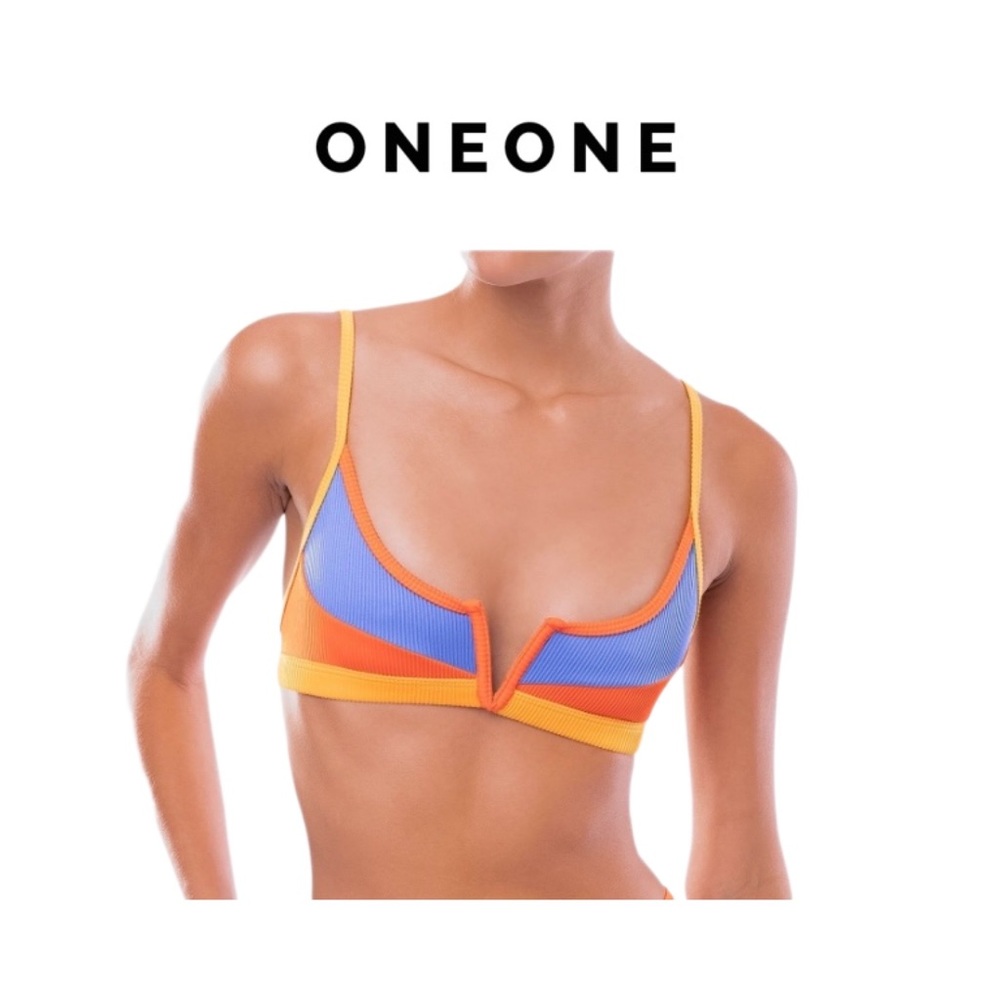 OneOne Swim Jenna Top - Cayman (with scrunchie!)